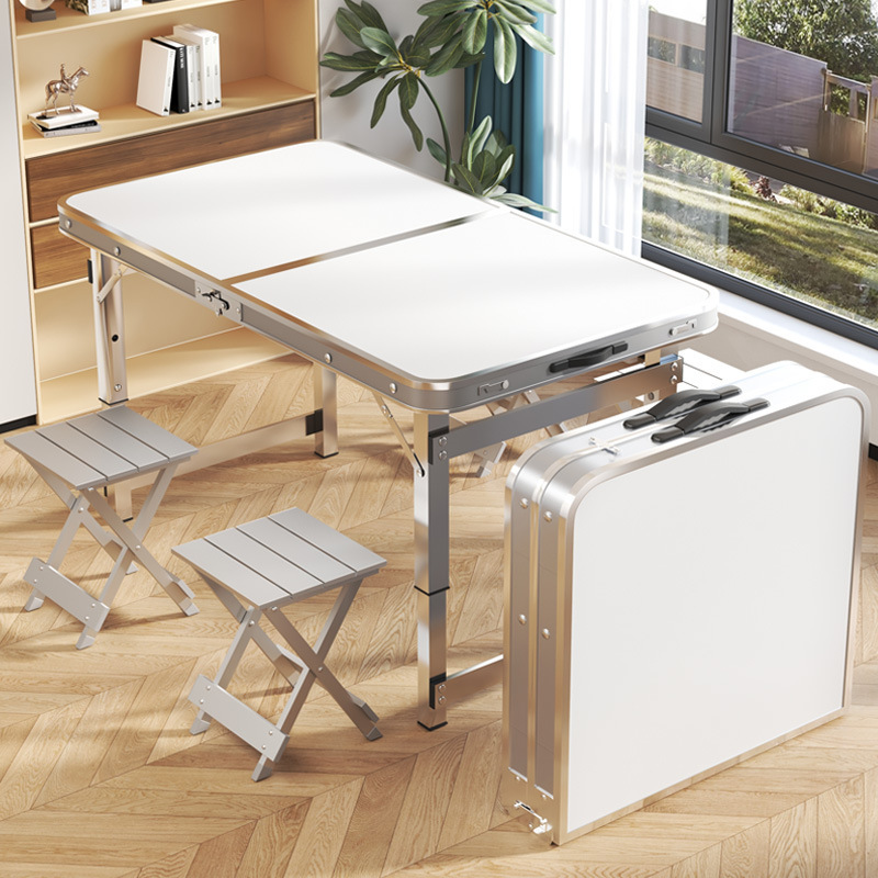 Portable Aluminum Alloy Folding Table – Suitable for Night Markets, Street Stalls, BBQ, Dining, and Home Use — image 1 of 4