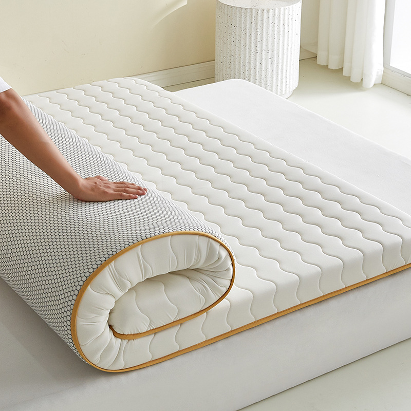 Latex mattress topper for home, bedroom, and student dorm; tatami-style firm cotton mattress pad. — image 1 of 4