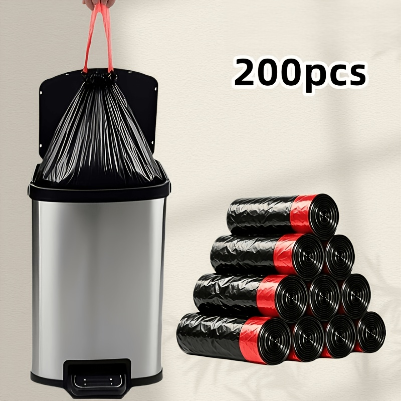 200 Count Thickened Leak-Proof Drawstring Trash Bags — image 1 of 5