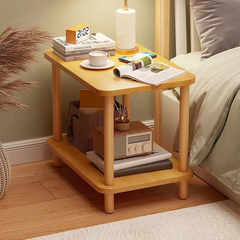 Small, minimalist bedside table/side table—ideal for rentals or bedrooms; simple design serving as a nightstand and storage unit. — image 1 of 4