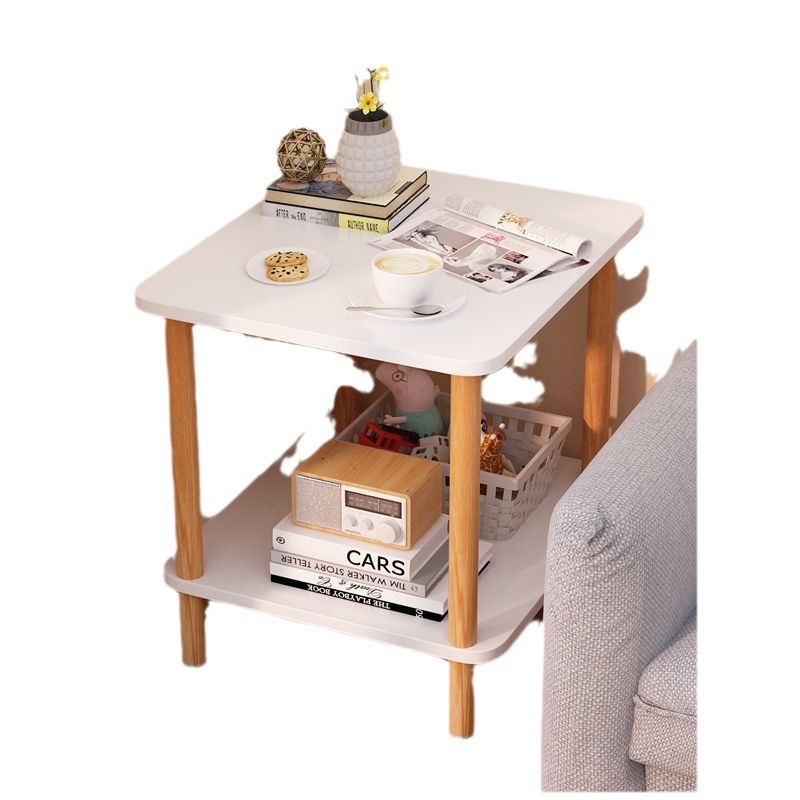 Small, minimalist bedside table/side table—ideal for rentals or bedrooms; simple design serving as a nightstand and storage unit. — image 2 of 4