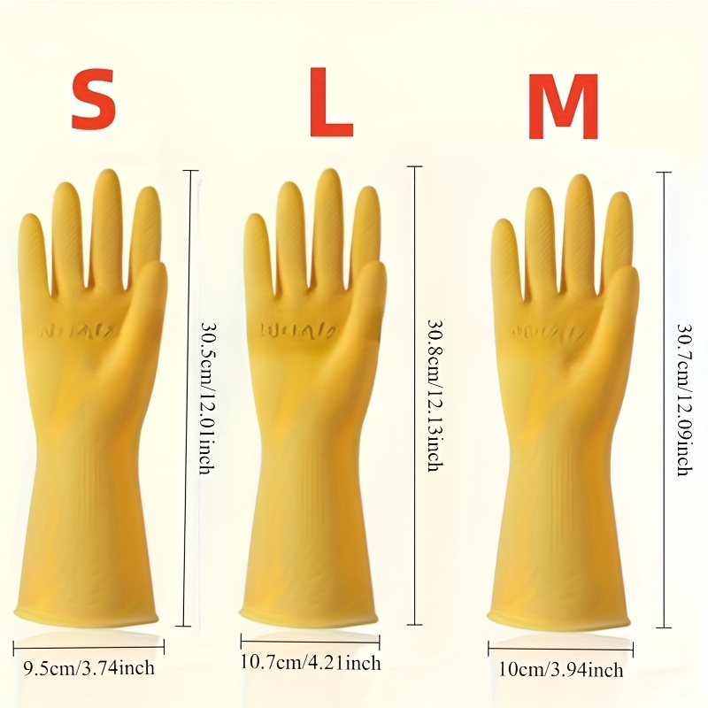 Yellow Dishwashing Gloves (Pack of 8) – Reusable, Comfortable, and Durable — image 2 of 5