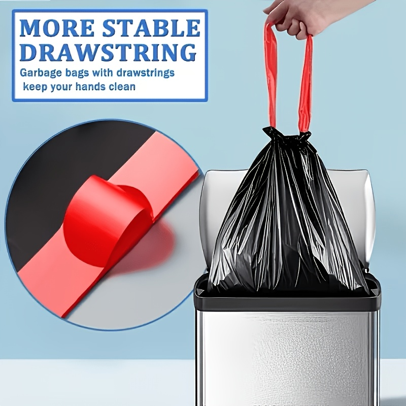 200 Count Thickened Leak-Proof Drawstring Trash Bags — image 4 of 5