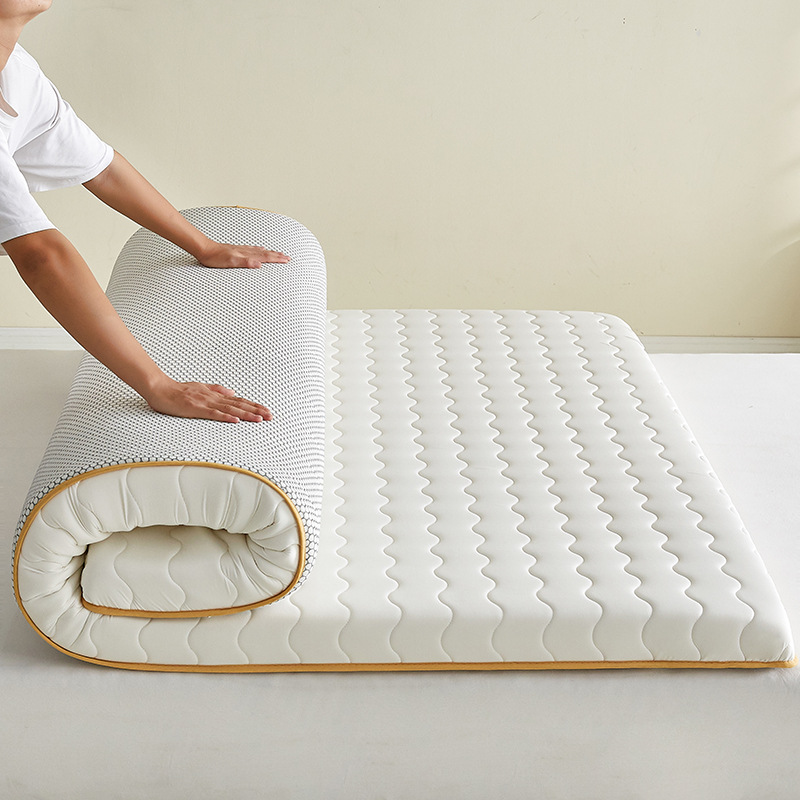 Latex mattress topper for home, bedroom, and student dorm; tatami-style firm cotton mattress pad. — image 4 of 4