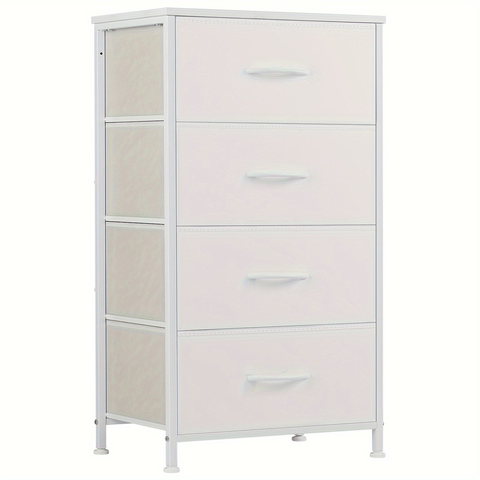 Drawer Dresser Organizer Storage Drawers, Chest of Drawers with Fabric Bin, Steel Frame, Wood Top, Use for Lab, Closet, Black/Brown/White/Gray to Choose — image 2 of 5