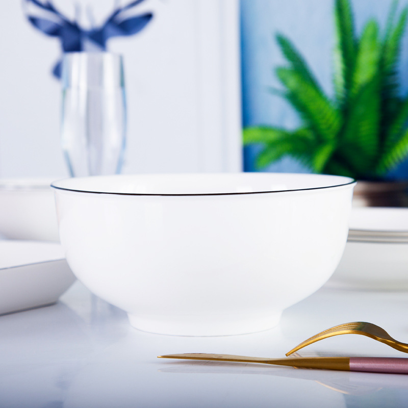 Ceramic Tableware Set – European Minimalist Style (Bowls, Chopsticks, Plates) – Suitable for Hotels and Home Use — image 5 of 5