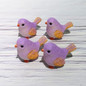 4 Pcs/set Resin Home Ornament Cute Little Birds Animal Model Figurine Glass Decor Miniature Craft Garden DIY Accessories — image 11 of 20