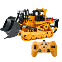 9Channel 2.4G 1/24 RC Bulldozer Engineering Simulation RC Truck Interactive Electric Toy for Kids Construction Model Car ONS — image 2 of 10