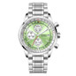Men's Chronograph Watch, 43.5MM Large Dial Pilot Watch with Slide Rule Bezel, Stainless Steel Band Quartz Wristwatch, Date Display, Daily Water Resistant, Luxury Business Sport Watch for Men — image 26 of 36
