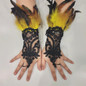 Lace Gloves Full Finger Gloves 1920s Women Bridal Gloves Wedding Gloves — image 10 of 11