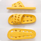 Slippers for Women Men Soft Sole Non-slip Bathroom Leaking Slippers Hollow Shower Shoes Bath Slippers Home Sandals Summer Beach Slides Couple Slippers — image 12 of 24