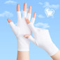 Womens Gloves Sun Protection Fingerless Anti-UV Ultra-Thin Cotton Gloves Soft — image 18 of 22