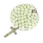 Glow In The Dark Rosary Necklace For Women INRI Crucifix Cross Pendant 8MM Beaded chains Religion faith Jewelry — image 8 of 11