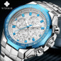 Marque De Luxe Pour Hommes WWOOR Montres De Sport Hommes Mode Casual Dress Golden Chronograph Watch Homme Big Dial Homme Montre-bracelet Relogio Masculino — image 6 of 21