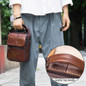 Genuine Leather Messenger Bag - Black, Multi-Compartment, Adjustable Strap, Ideal for Men's Daily Commute, Business, Travel — image 6 of 29