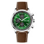 Men's Chronograph Watch, 43.5MM Large Dial Pilot Watch with Slide Rule Bezel, Stainless Steel Band Quartz Wristwatch, Date Display, Daily Water Resistant, Luxury Business Sport Watch for Men — image 32 of 36