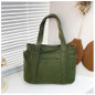 Stylish Corduroy Tote Bag for Women Large Capacity Commuter Shoulder Bag Minimalist Design Crossbody Bag Fashionable and Versatile — image 38 of 61