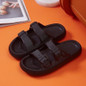 Double Buckle Adjustable 4cm Thickness Ultra Cushioning Sandals Slippers Soft Slide Sandals for Women Men Non-Slip Shower Shoes Bath Slippers Summer Beach Slides — image 17 of 36