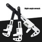 10",12",15" F-type Wrench Right Angle Wide Jaw Opening Adjustable Spanner Wrench Tool for Household Repair — image 14 of 14