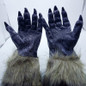 Halloween Gloves Animal Gloves Silicone Mask Lion Tiger Wolf Head Mask Wolf Gloves — image 10 of 20