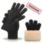 1Pair Winter Knit Gloves - Thermal Insulation for Cycling & Cold Weather, Double-Layer Wrist Cuff, Lightweight Soft & Comfortable, Perfect Gift for Birthday, Halloween & Christmas — image 8 of 15