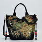 Ethnic Style Embroidery Bag Bag Canvas Peacock Embroidery Little Women's Bag Middle-aged One-shoulder Carry Diagonal Crossover Bag — image 7 of 18
