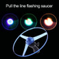 Funny Spinning Flyer Luminous Flying UFO LED Light Handle Flash Flying Toys for Kids Outdoor Game Color Random — image 12 of 16