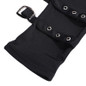 Punk Style Black Mesh Fingerless Gloves with Wrist Strap — image 4 of 8