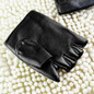 Men Faux Leather Slip-Resistant Half Finger Fingerless Gloves Hand Wrist Mittens GRA — image 11 of 11