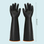 14-inch Rubber Waterproof Cleaning Washing Gloves  Industrial Acid Wear Gloves — image 8 of 11