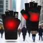 Rechargeable USB Heated Fingerless Gloves For Outdoor Tasks Cycling Fishing Cold Weather Hand Warmth — image 4 of 10
