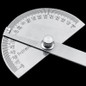 Stainless Steel Round Head 180 degree Protractor Angle Finder Rotary Measuring Ruler Machinist Tool 10cm Craftsman Ruler — image 5 of 13