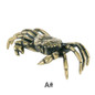 3 Styles Available Brass Crab Small Statue Ornaments Retro Animal Miniatures Figurines Office Desk Decorations Home Decor Crafts — image 9 of 12