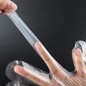 200/100pcs Disposable PE Plastic Film Gloves,Leak-proof Useful Sanitary Gloves,Food Prep Gloves,print Transparent Protective Gloves for Barbecue, Cleaning, Dish washing, Restaurant,One Size Fits Most — image 10 of 16