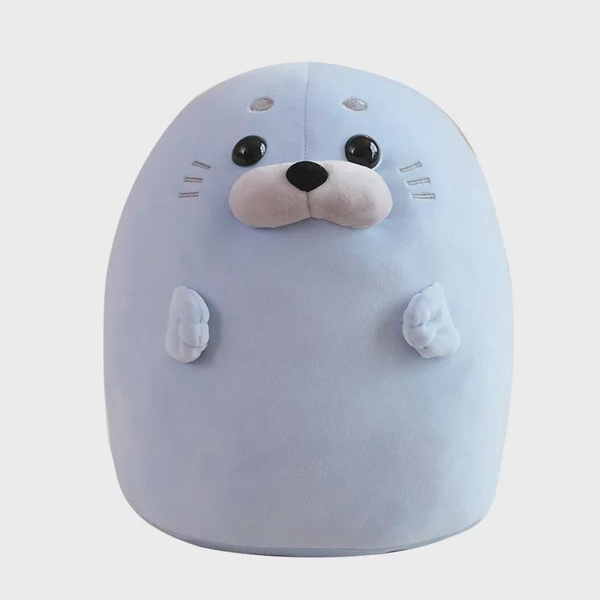 Plush Seal Pillow Stuffed Animal Cute Squishy Seal Plushie Soft Huggable Toy — image 1 of 9