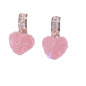 Arrival Trendy Lovely Pink Heart Dangle Earrings For Women Fashion Cute Sweet Crystal Jewelry Girl Gifts 4Color — image 7 of 11