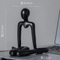 Nordic Style Thinker Ornament Thinker Statue Art Abstract Sculpture Home Bookshelf Decor Living Room Home Desktop Decoration — image 5 of 11