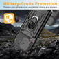 Phone Armor Case for iPhone 14 13 12 11 Pro Max XR XS X 8 7 SE 2022 Plus Case with Sliding Camera Cover & Ring Kickstand Shockproof Protective Rugged Phone Cover For Samsung Galaxy S23 S22 S21 S20 Note 20 Ultra A13 A14 A54 A34 A04 A53 A23 A22 A12 A32 — image 7 of 16