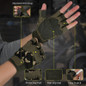 Fingerless Tactical Gloves, Knuckle Protective Breathable Lightweight Outdoor Military Gloves for Shooting, Hunting, Motorcycling, Climbing — image 4 of 23