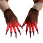 Halloween Cosplay Wolf Claw Shape Gloves Full Finger Mitten Carnivals Outdoor Gloves Rubber Gloves for Boys Girls WON — image 13 of 13