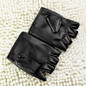 Men Faux Leather Slip-Resistant Half Finger Fingerless Gloves Hand Wrist Mittens GRA — image 10 of 11