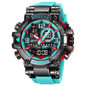 Top Brand Luxury Men Sport Chronograph Watch Dual Display Watches Army Military Watch Multifunction Electronic Watch 5 Bar Waterproof Rubber Watch — image 21 of 23