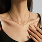 Stainless Steel AAA+ CZ Small Pendant Necklace For men Lover's Golden Chain Big Cross Necklace Gold Plated Cross Religious Jewelry — image 8 of 15