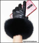 Genuine Sheepskin Gloves with Fox Fur Cuff | Winter Warm Touchscreen Riding Gloves — image 10 of 17