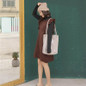High Capacity Women Corduroy Tote Ladies Casual Shoulder Bag Foldable Reusable Shopping Beach Bag — image 11 of 14