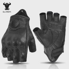ELLSWEITA Motorcycle Gloves: Genuine Leather, Anti-Slip & Touchscreen Compatible for Riding — image 3 of 11