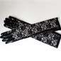 Flower Long Gloves Lace Gloves Prom Gloves Bridal Gloves for Wedding Gloves — image 8 of 13