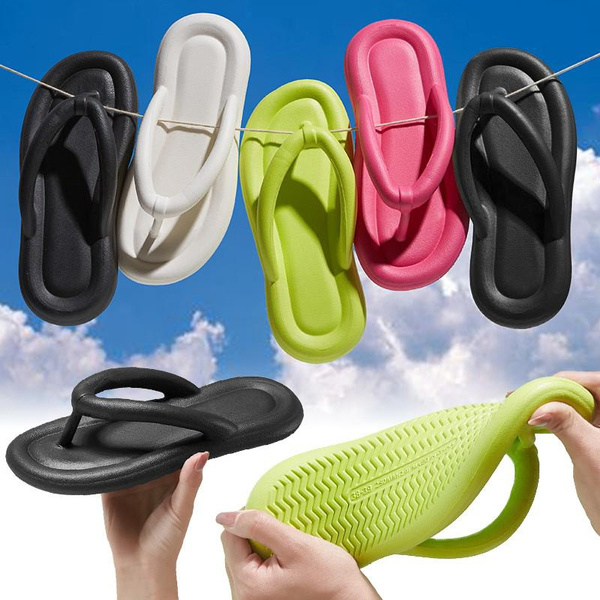 Flip-flops Slippers Soft Slide Sandals for Women Men Non-Slip Shower Shoes Bath Slippers Summer Beach Slides Women's Flip Flops — image 1 of 28