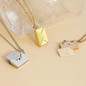 Fashion Can Open Envelope Lovers Pendant Necklace Jewelry for Birthday Gift — image 6 of 11