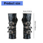 Punk PU Leather Fingerless Gloves with Metal Clasp Fashion Cosplay Costume Props — image 11 of 11